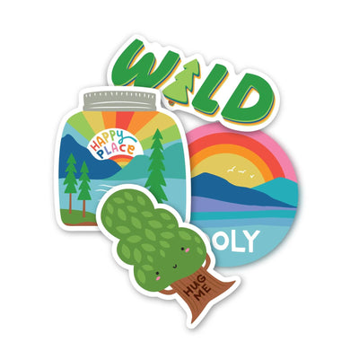 Stickiville Stickers: Wild Outdoors - Vinyl (4 Die-Cut)