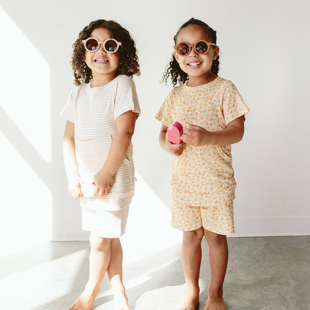 All Day Biker Set - Dune Stripe