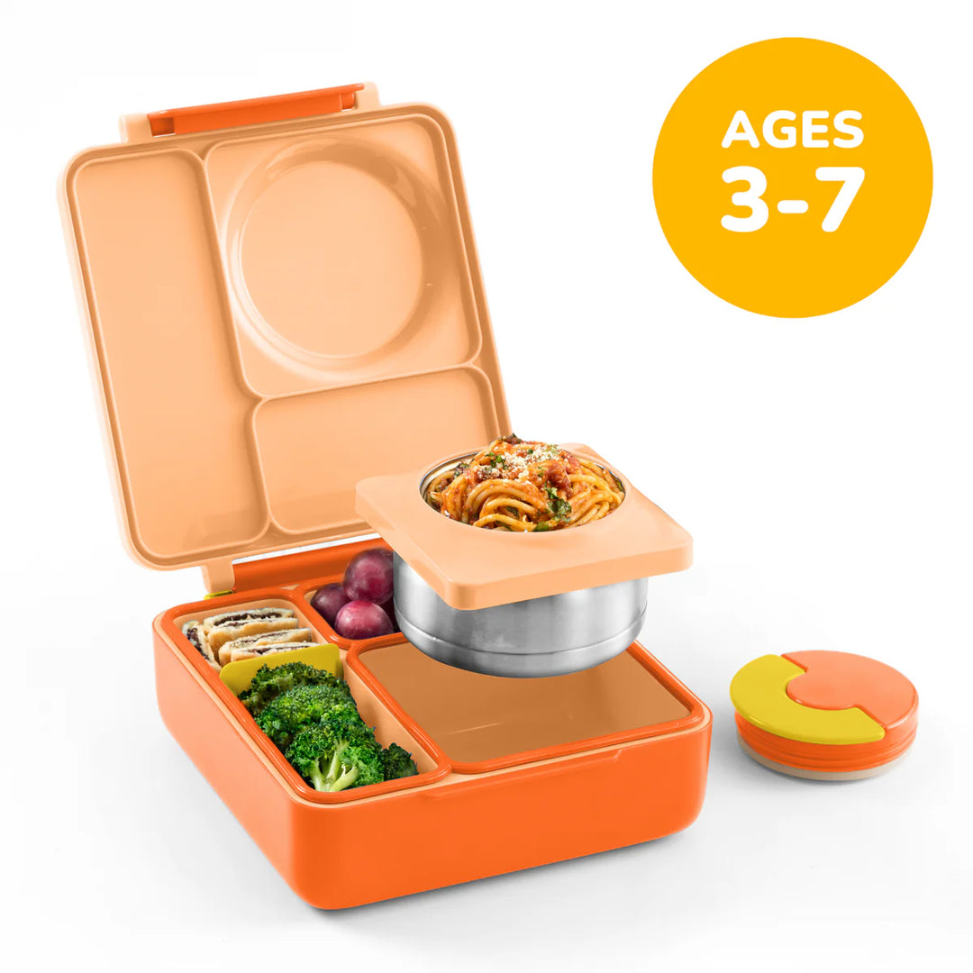 OmieBox  | Insulated Bento Lunch Box | Poppy Orange