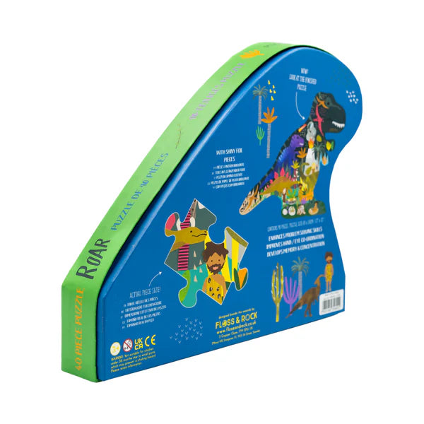 Floss and Rock | Dinosaur 40 Piece Jigsaw Puzzle