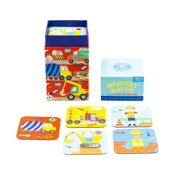 Floss and Rock | Construction Memory Match Game