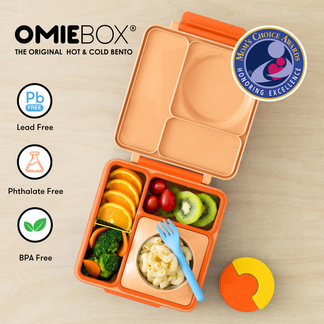 OmieBox  | Insulated Bento Lunch Box | Poppy Orange