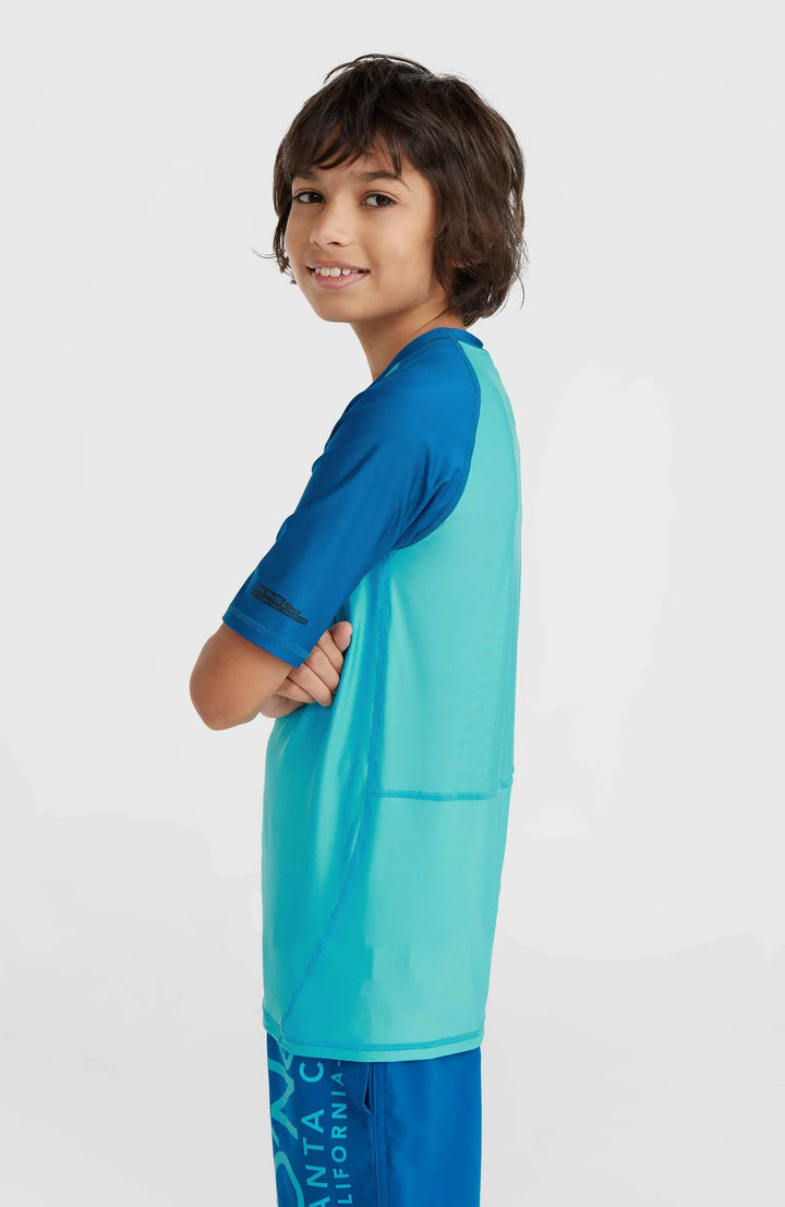 O'NEILL KIDS | Cali Skins UPF 50+ UV Protection Shirt | Neon Blue