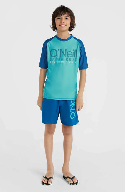 O'NEILL KIDS | Cali Skins UPF 50+ UV Protection Shirt | Neon Blue