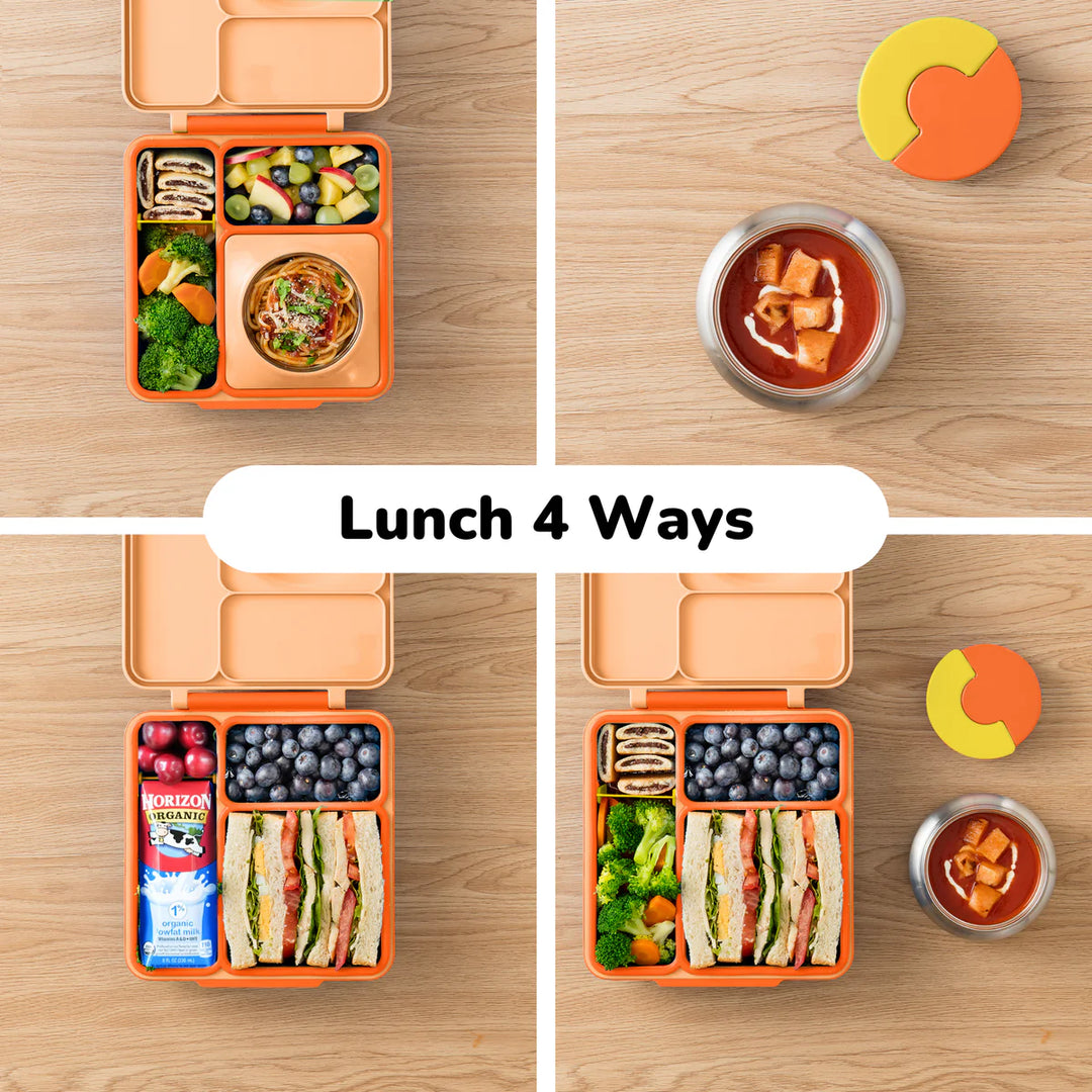 OmieBox  | Insulated Bento Lunch Box | Poppy Orange