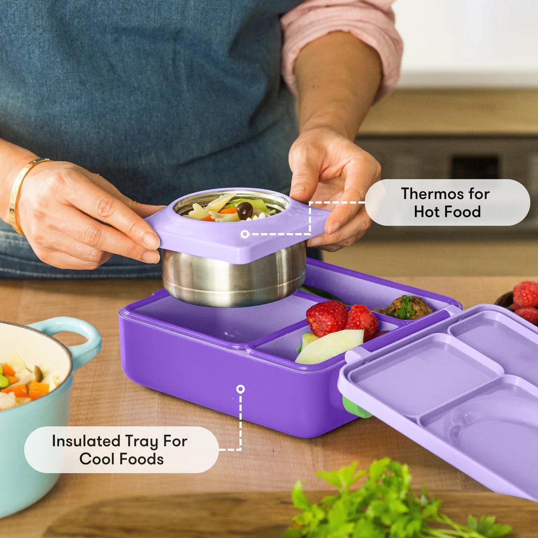 OmieBox  | Insulated Bento Lunch Box | Lilac Purple