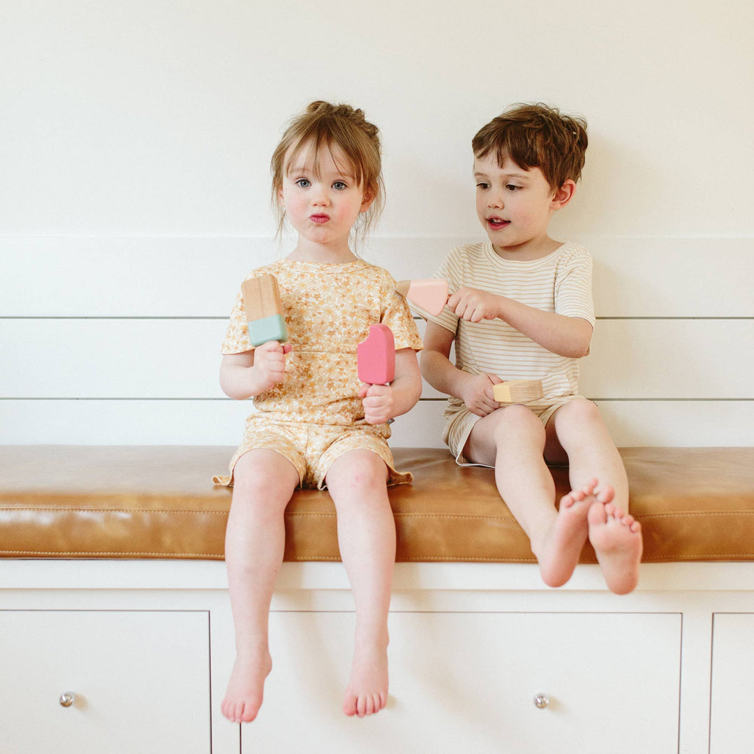 All Day Biker Set - Dune Stripe