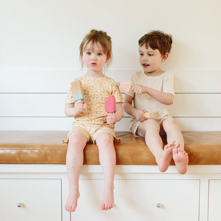 All Day Biker Set - Dune Stripe