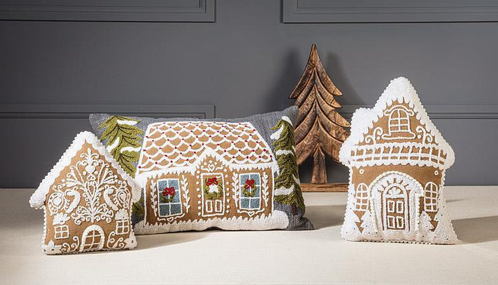 Large Gingerbread House Pillow
