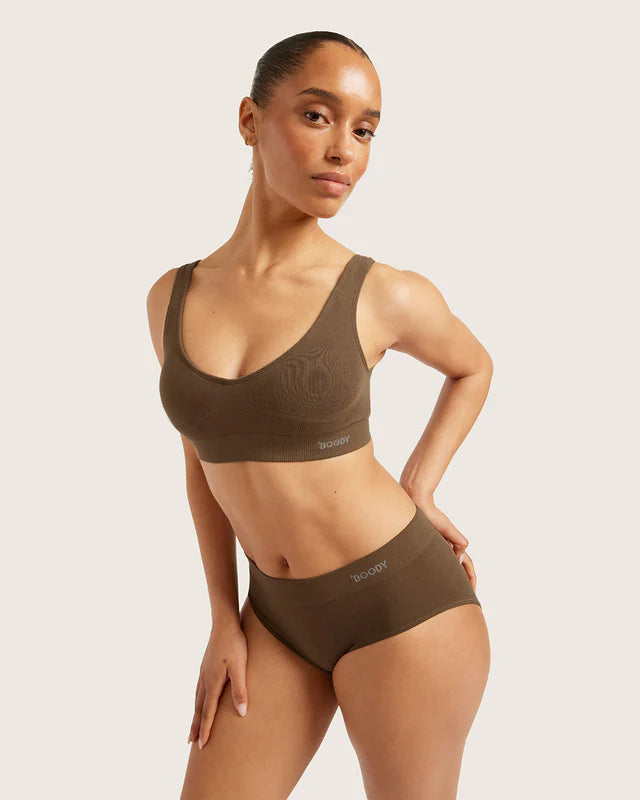 Seamfree Padded Crop Bra |  clove
