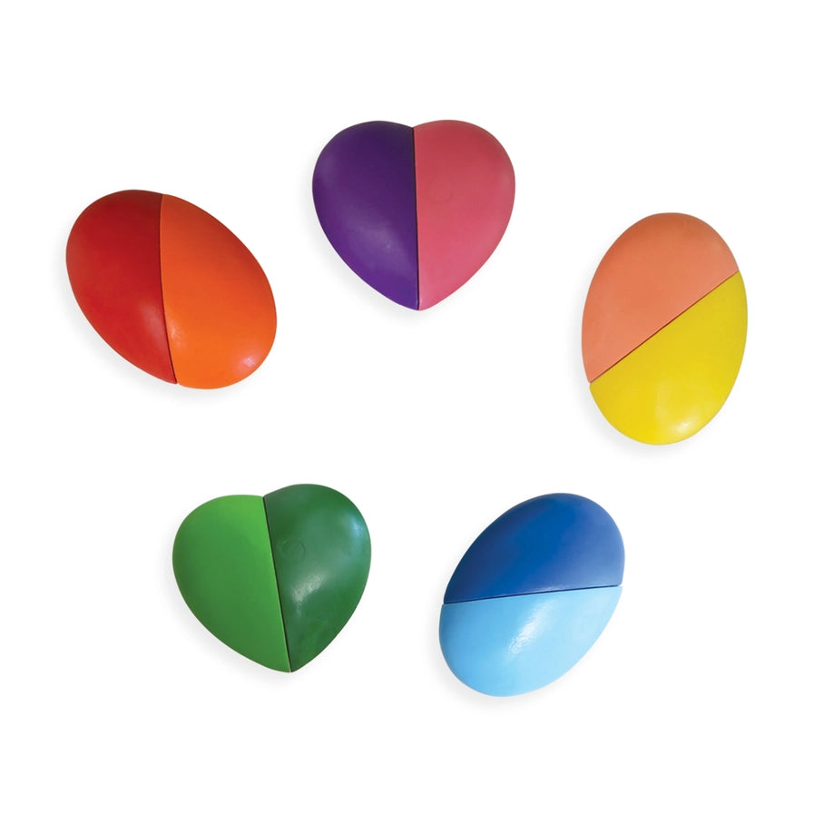 I Heart Art Erasable Crayons - Set of 6 ( or 12 Colours)