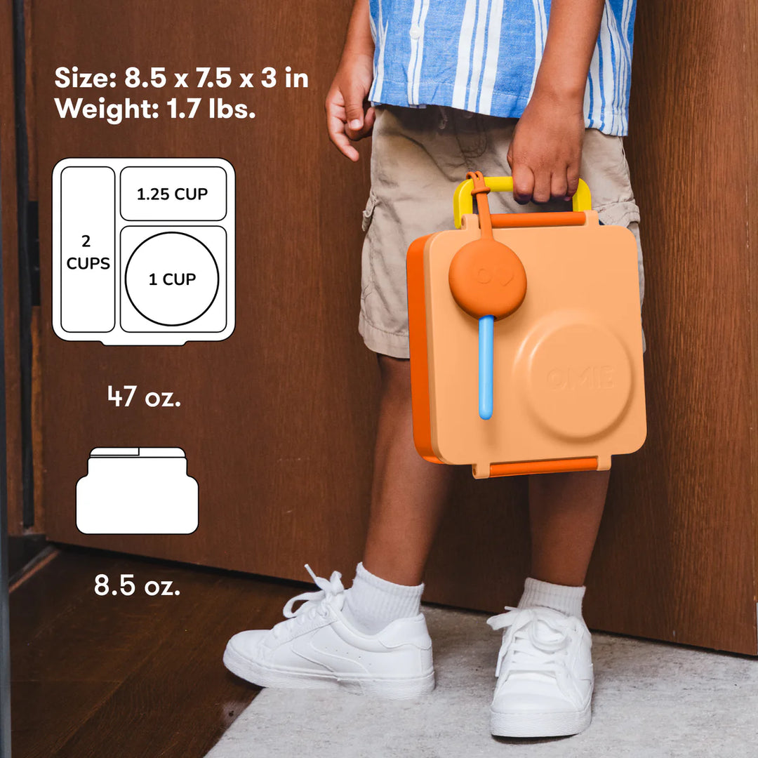 OmieBox  | Insulated Bento Lunch Box | Poppy Orange