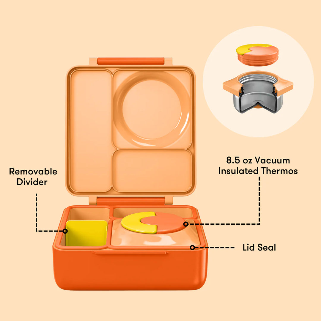 OmieBox  | Insulated Bento Lunch Box | Poppy Orange