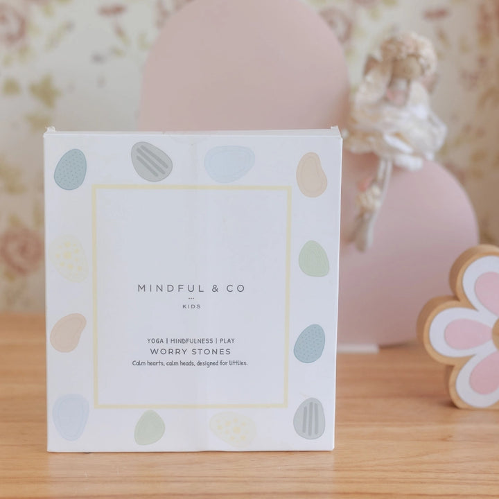 Mindful and Co Kids | Worry Stones - Calming Sensory Fidget for Kids (Set of 6)