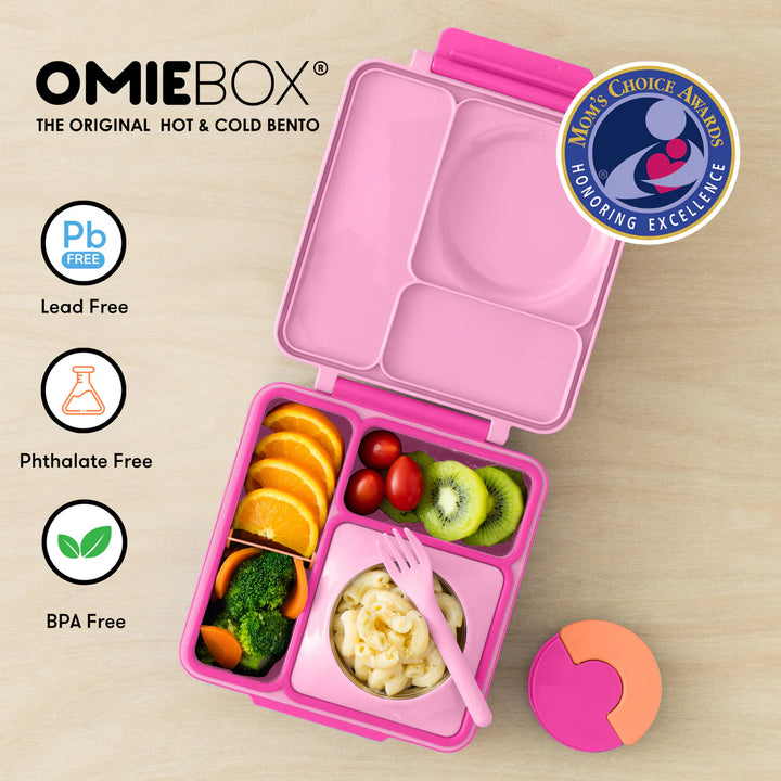 OmieBox  | Insulated Bento Lunch Box | Pixie Pink
