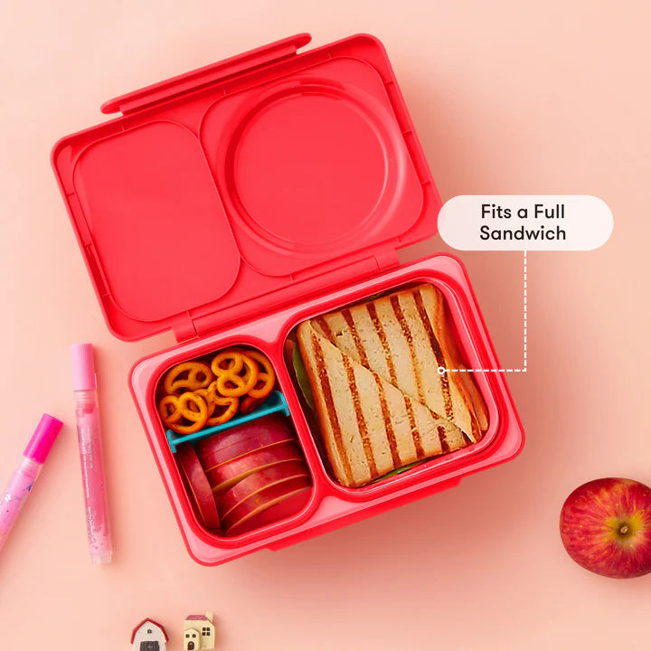 OmieBox UP | Insulated Bento Lunch Box | Cherry Pink