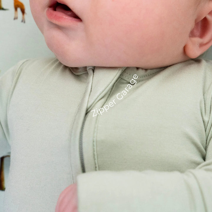 Belan J. | Footed Zipper Sleeper | sage