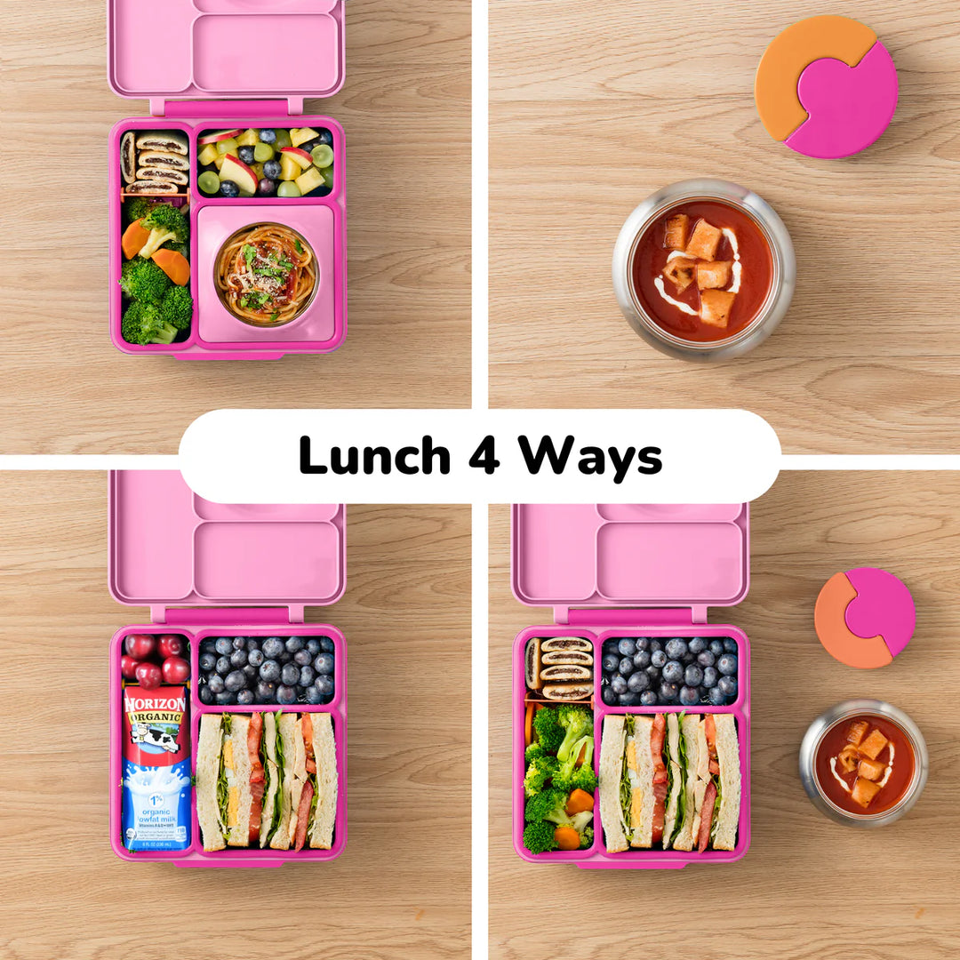 OmieBox  | Insulated Bento Lunch Box | Pixie Pink