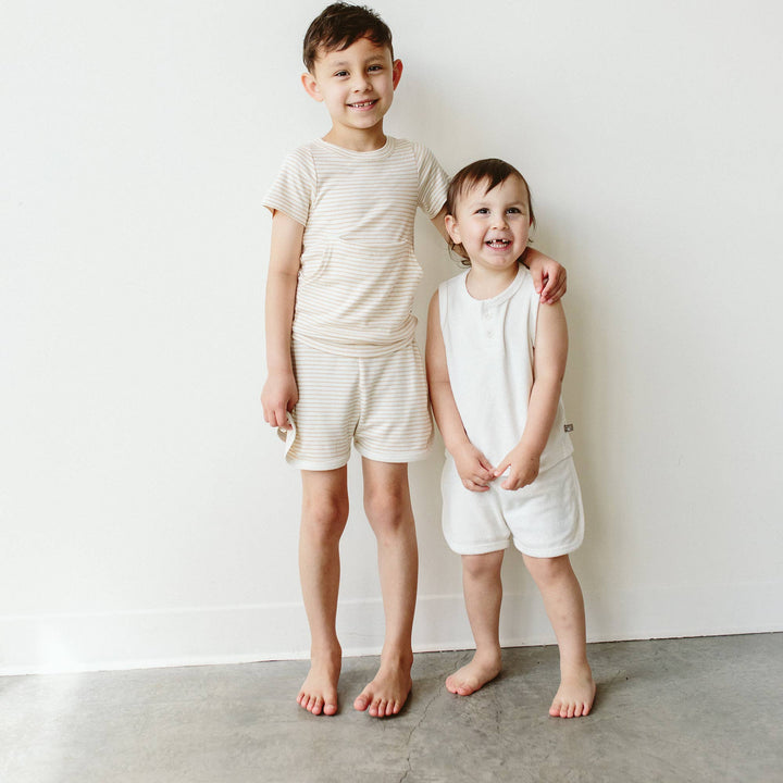 All Day Biker Set - Dune Stripe