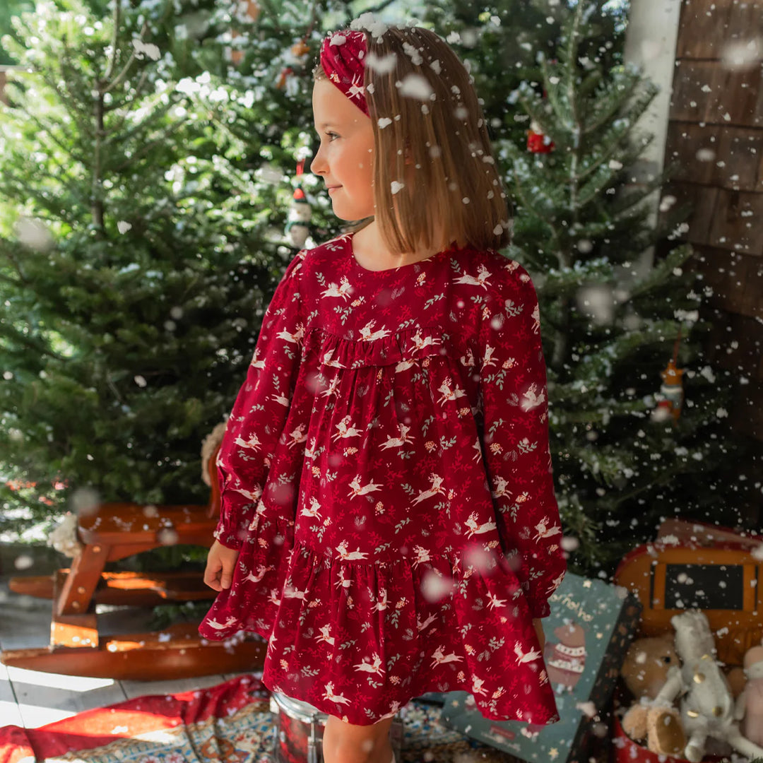 Souris Mini | Reindeer All Over Child's Dress