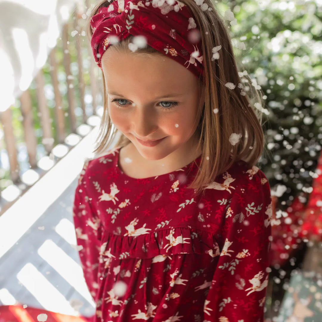 Souris Mini | Red Holiday Twisted Headband
