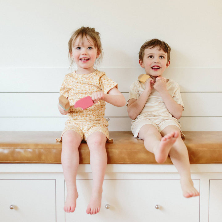 All Day Biker Set - Dune Stripe