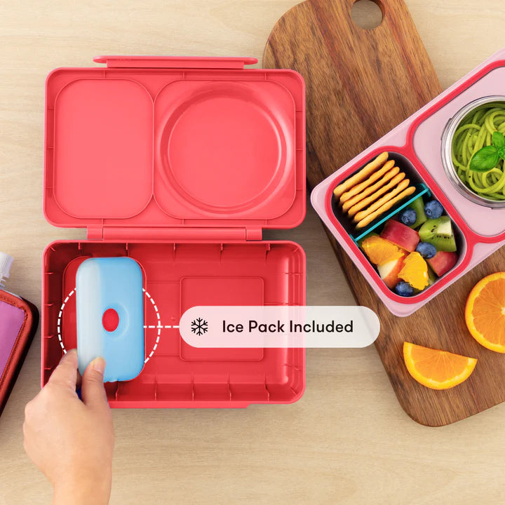 OmieBox UP | Insulated Bento Lunch Box | Cherry Pink
