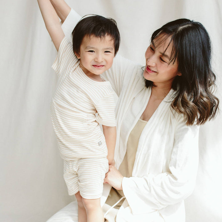 All Day Biker Set - Dune Stripe