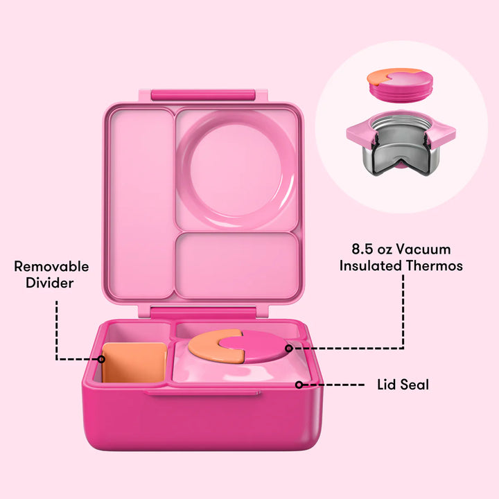 OmieBox  | Insulated Bento Lunch Box | Pixie Pink