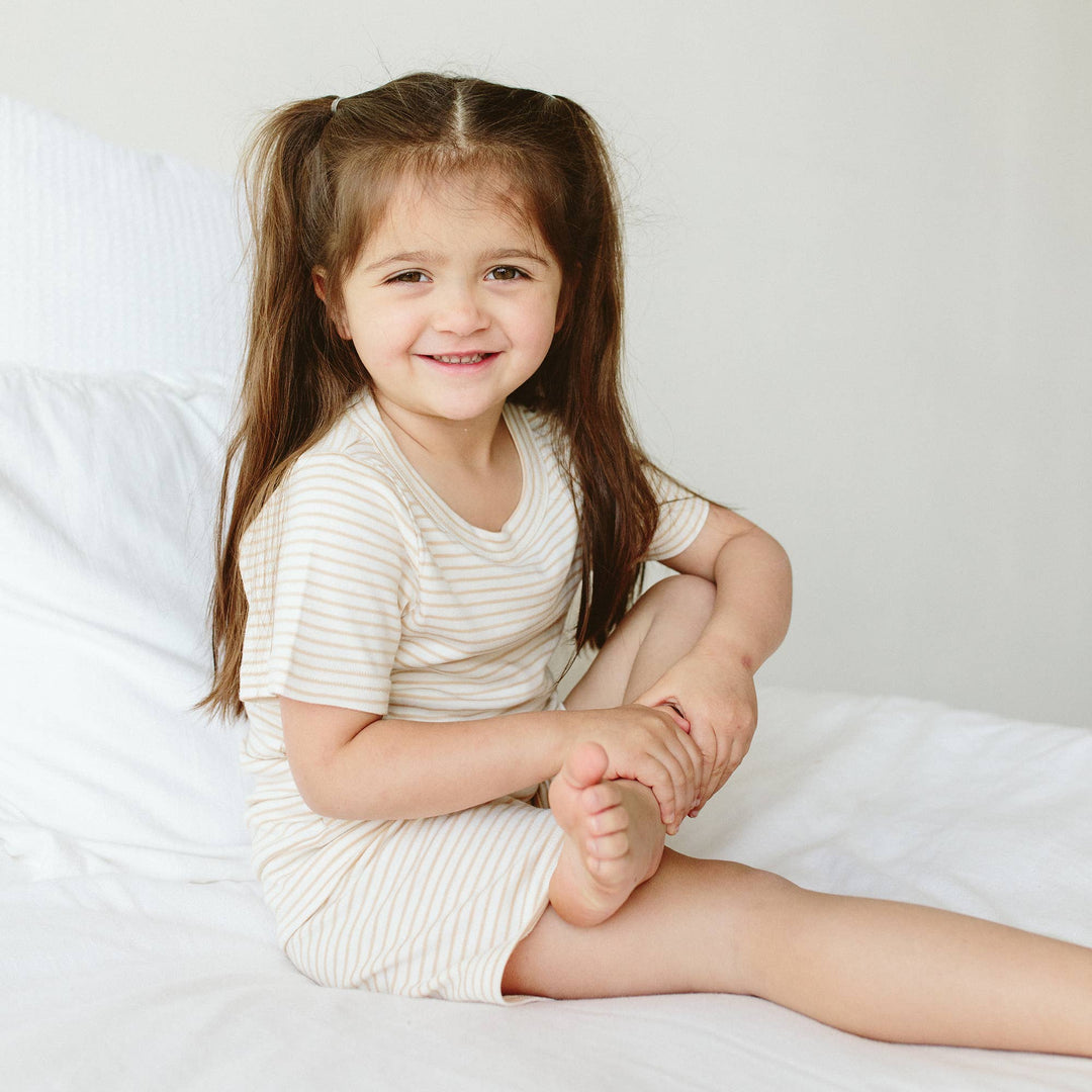 All Day Biker Set - Dune Stripe