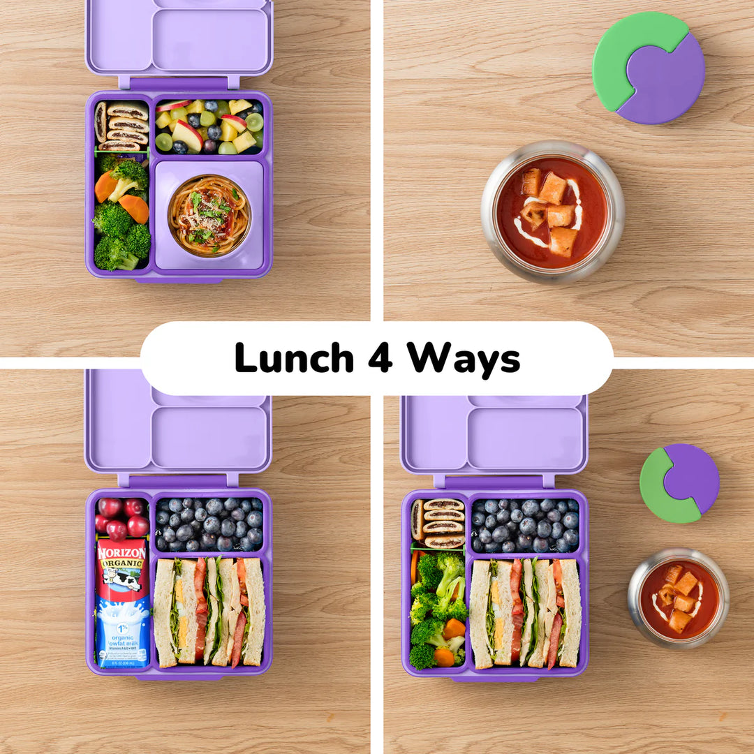 OmieBox  | Insulated Bento Lunch Box | Lilac Purple