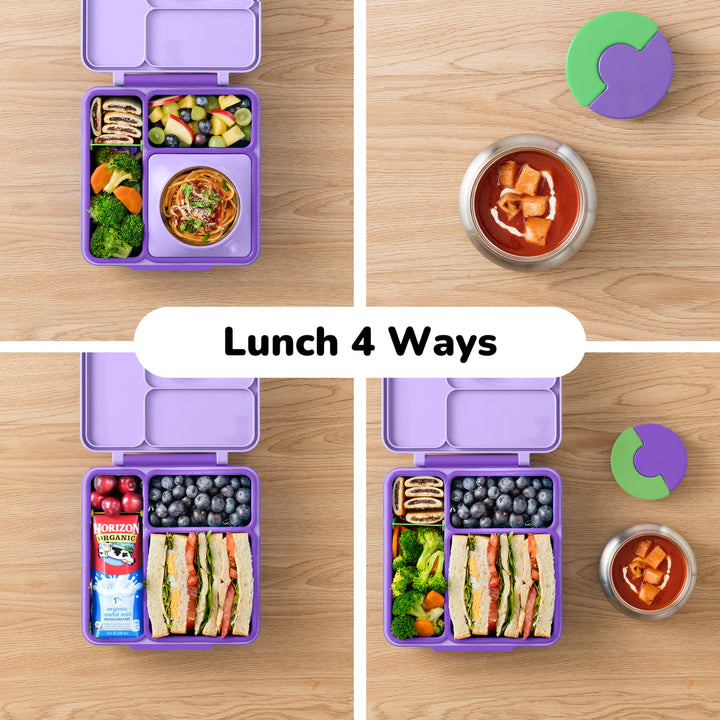 OmieBox  | Insulated Bento Lunch Box | Lilac Purple