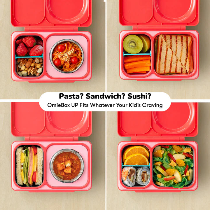 OmieBox UP | Insulated Bento Lunch Box | Cherry Pink