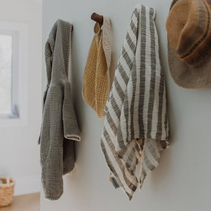 Sailor Muslin Baby Blanket | Moss