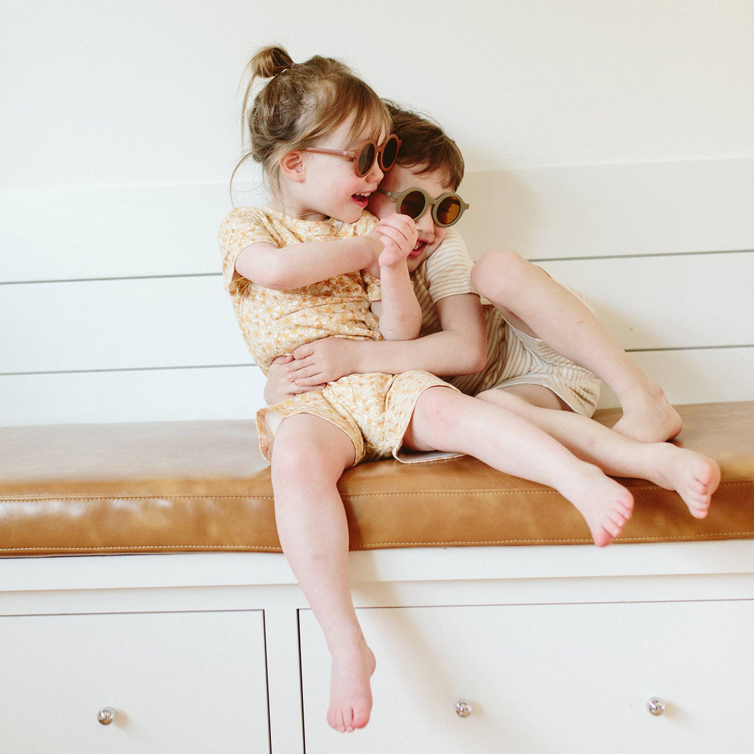 All Day Biker Set - Dune Stripe