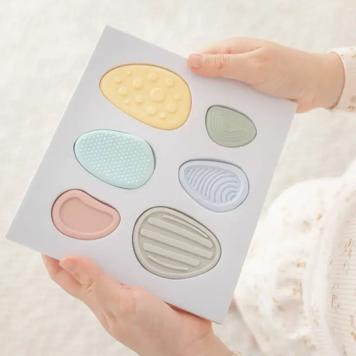 Mindful and Co Kids | Worry Stones - Calming Sensory Fidget for Kids (Set of 6)