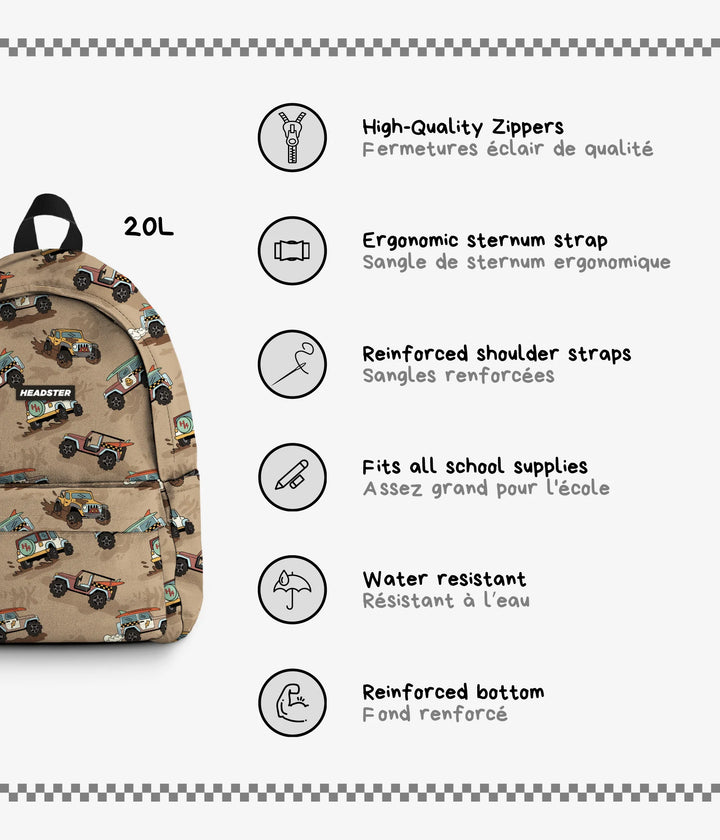 Headster | 20L Backpack | all terrain fun