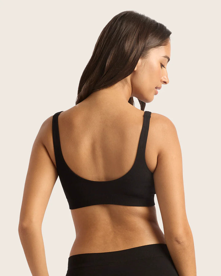 Shaper Crop Bra | black