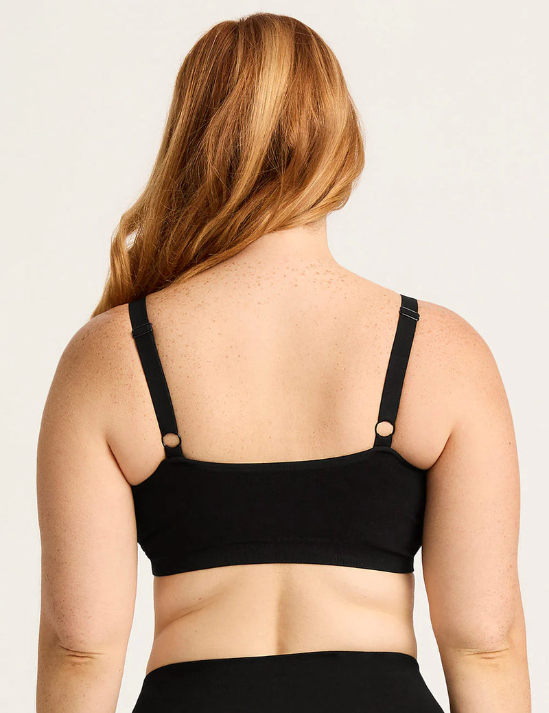 Full Bust Wireless Bra | Black