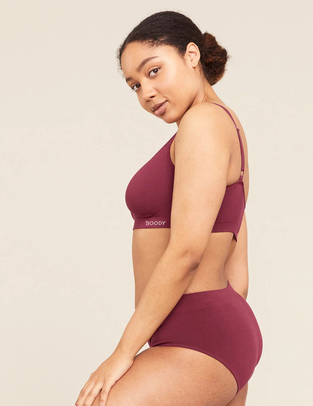 Full Bust Wireless Bra | Plum