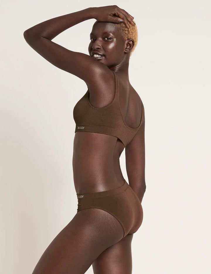 Seamfree Padded Crop Bra |  clove