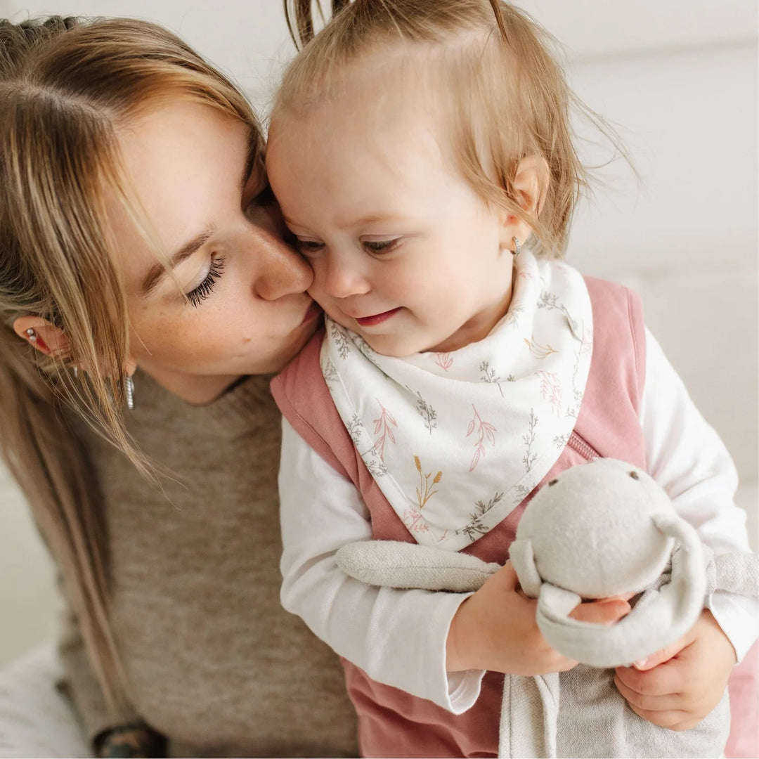 Perlimpinpin Bamboo Bibs, 3 pack | malvas, porto, wheat