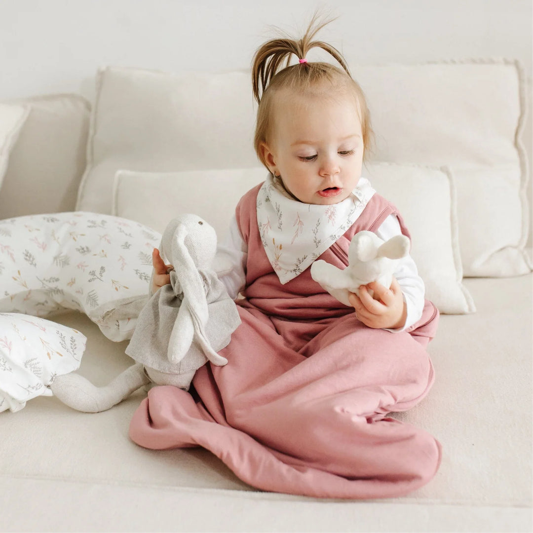 Perlimpinpin Bamboo Bibs, 3 pack | malvas, porto, wheat