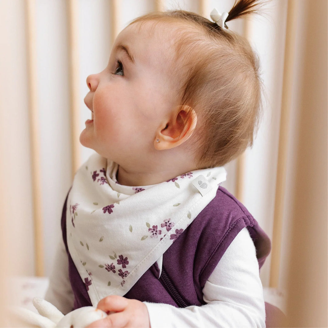Perlimpinpin Bamboo Bibs, 3 pack | malvas, porto, wheat