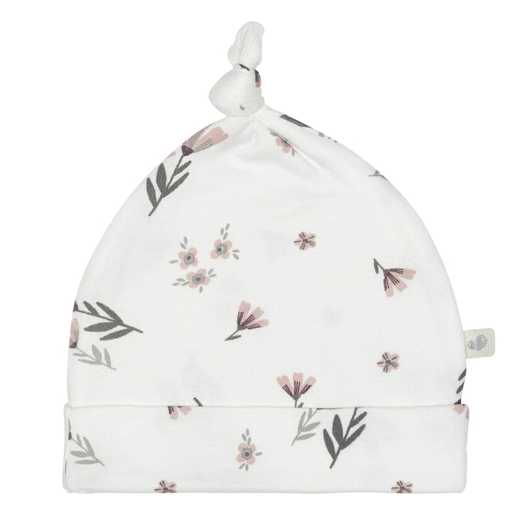 Perlimpinpin Bamboo Knotted Hat | watercolor flowers