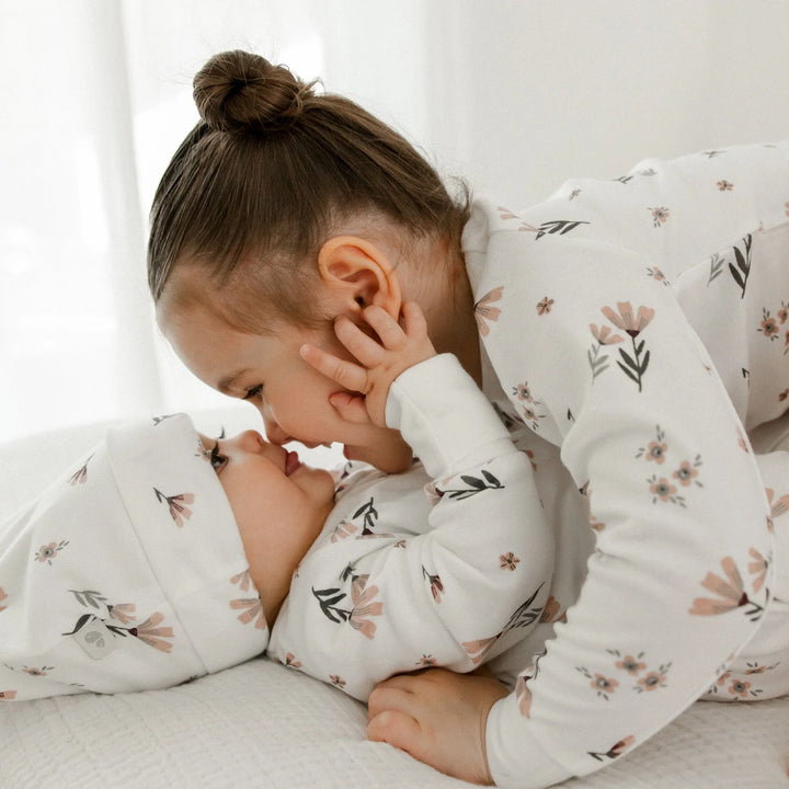 Perlimpinpin Bamboo Knotted Hat | watercolor flowers