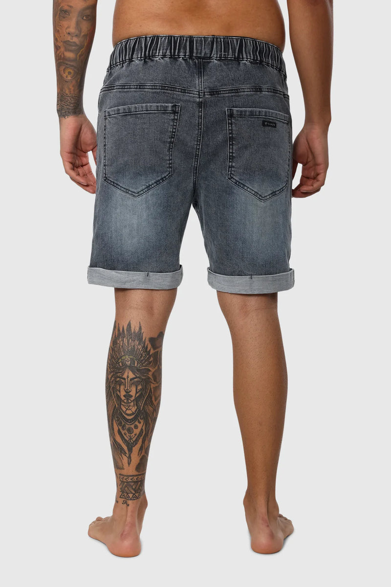 TEAMLTD Folded Denim Short | Grey