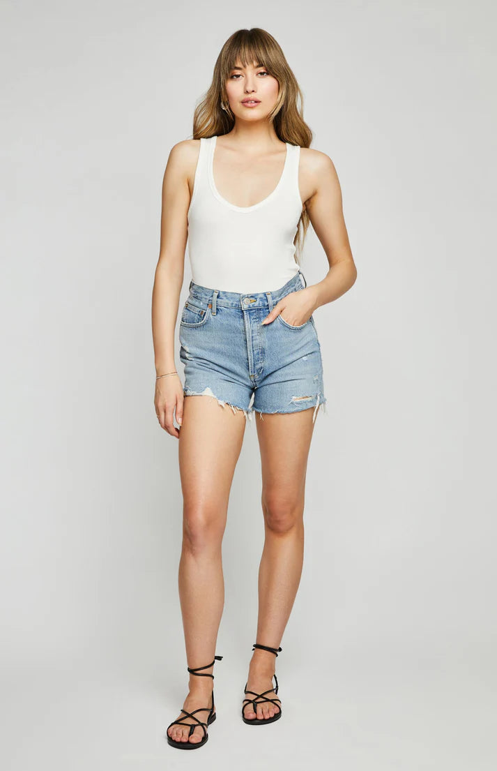 GENTLE FAWN | ICON BOSCOE TANK | WHITE