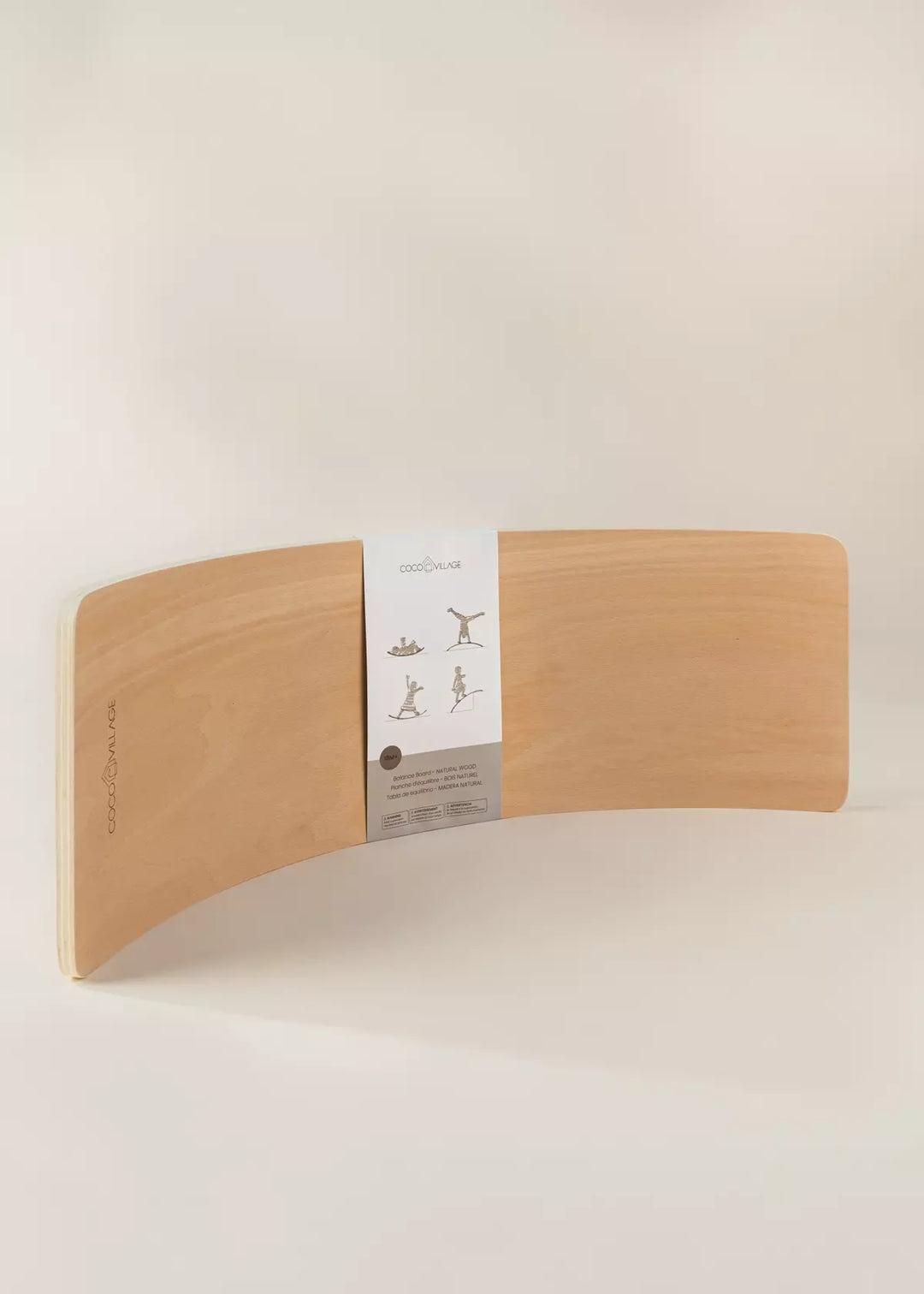 Balance Board - Natural Wood