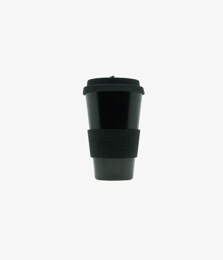 HEADSTER | BAMBOO REUSABLE CUP | BLACK